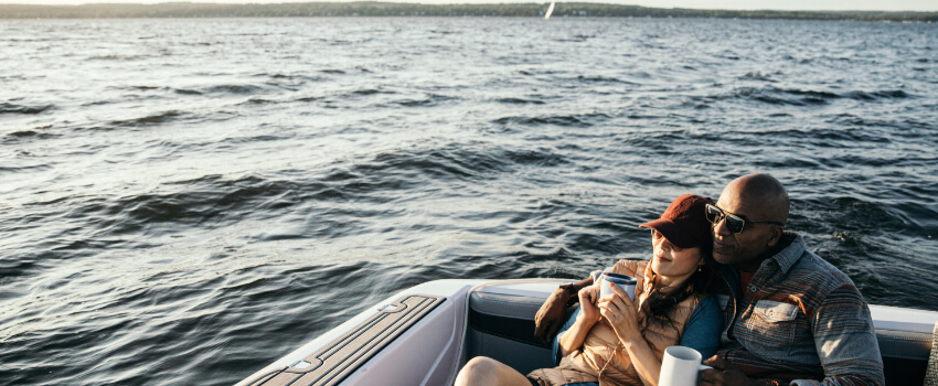 Couple on boat